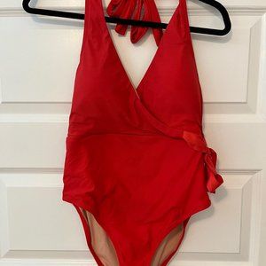 J.Crew Halter Bow One Piece